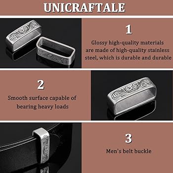 Amazon | UNICRAFTALE レトロベルトループキーパー 2個 304